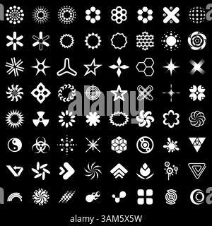 Abstrakte Symbole Vektorsymbole gesetzt Stock Vektor