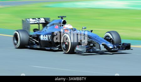 14. März 2014 – Melbourne, Victoria, Australien – während des ersten Trainingssessions am zweiten Tag des Formel 1 Grand Prix 2014 in Australien. (Kreditbild: © Theo Karanikos/ZUMAPRESS.com) Stockfoto