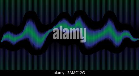 Digital EQ Music Equalizer. Design-Element Für Schallwellen. Sprechende Schallwelle. Künstliche Intelligenz KI-Assistent Sprachvisualisierung. Stockfoto
