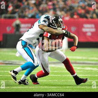 29. Dezember 2013: Atlanta Falcons Wide Receiver Roddy White im Einsatz am Georgia Dome in Atlanta Georgia. Die Atlanta Falcons verloren das Spiel 21:20(Bild: © Bill McGuire/Cal Sport Media/ZUMAPRESS.com) Stockfoto
