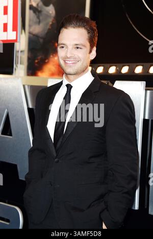 20. März 2014 – London, England – Sebastian Stan kommt am 20. März 2014 zur britischen Premiere von „Captain America: The Winter Soldier“ in Westfield in London (Credit Image: © Famous/Ace Pictures/ZUMAPRESS.com) Stockfoto