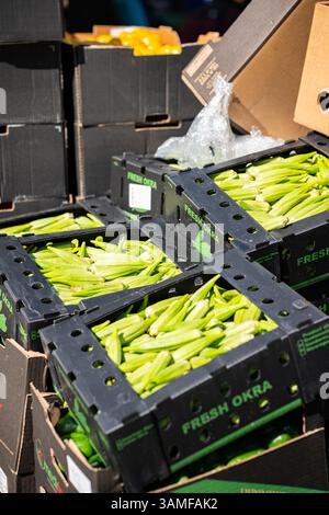 Der Markt in Lewisham High Street, London, England, Großbritannien Stockfoto