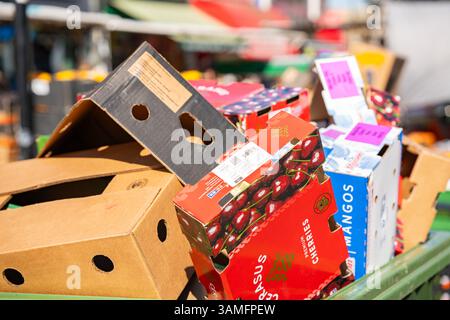 Der Markt in Lewisham High Street, London, England, Großbritannien Stockfoto