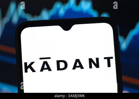 Kanada. April 2025. In dieser Abbildung wird das Kadant-Logo auf einem Smartphone-Bildschirm angezeigt. (Foto von Thomas Fuller/SOPA Images/SIPA USA) *** ausschließlich für redaktionelle Nachrichten *** Credit: SIPA USA/Alamy Live News Stockfoto