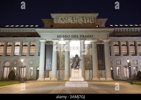 Museo del Prado, Monumento a Velazquez, Paseo del Prado, Madrid, Spanien, Europa Stockfoto