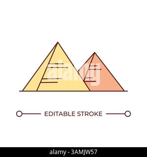 Ägyptische Pyramiden-Symbol Stock Vektor