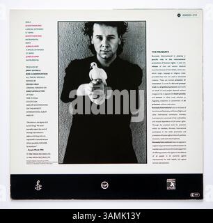 Rückseitencover der 12-Zoll-Single von Ghostdance von Simple Minds, die 1986 veröffentlicht wurde Stockfoto