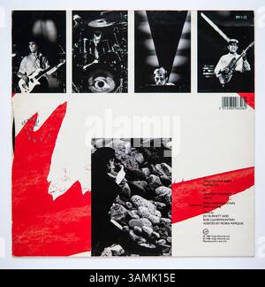 Das hintere Cover der 12-Zoll-Single-Version von Sanctify Yourself by Simple Minds, die 1985 veröffentlicht wurde Stockfoto