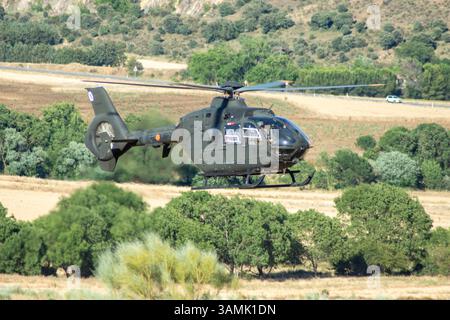 Spanischer FAMET EC-135 Transport- und Aufklärungshubschrauber Stockfoto