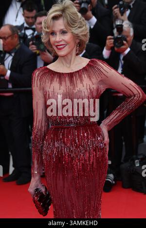 14. Mai 2014 - Cannes, Frankreich - ACEPIXS.COM....My 14 2014, Cannes....Jane Fonda bei der Eröffnungszeremonie und der Premiere von „Grace of Monaco“ beim 67. Jährlichen Filmfestival von Cannes am 14. Mai 2014 in Cannes, Frankreich (Credit Image: © Famous/Ace Pictures/ZUMAPRESS.com) Stockfoto