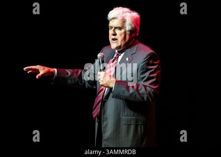 März 2014: Durham, North Carolina, USA S - JAY LENO bringt seine Tour 2014 zum Durham Performing Arts Center in Durham, NC. (Bild: © Andy Martin Jr./ZUMAPRESS.com) Stockfoto