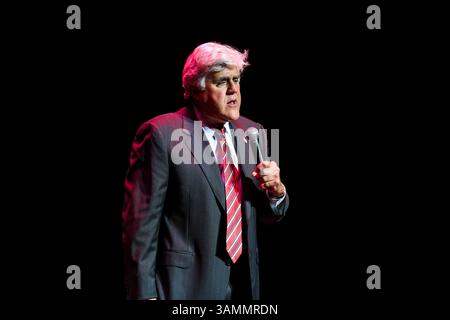 März 2014: Durham, North Carolina, USA S - JAY LENO bringt seine Tour 2014 zum Durham Performing Arts Center in Durham, NC. (Bild: © Andy Martin Jr./ZUMAPRESS.com) Stockfoto