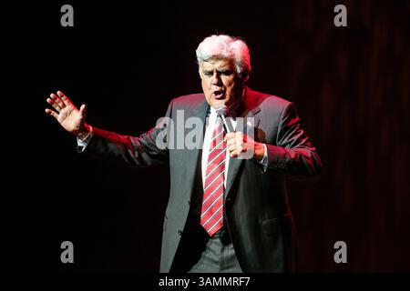März 2014: Durham, North Carolina, USA S - JAY LENO bringt seine Tour 2014 zum Durham Performing Arts Center in Durham, NC. (Bild: © Andy Martin Jr./ZUMAPRESS.com) Stockfoto