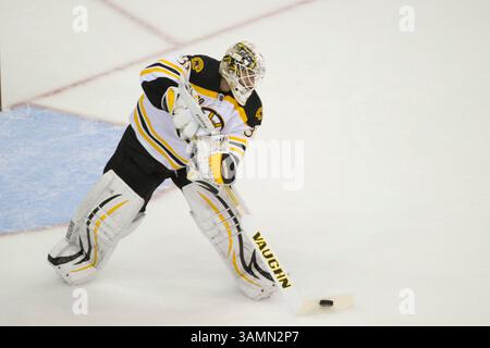 März 2014 – Washington D.. C, District of Columbia, U.. S - 29. März 2014: Boston Bruins Torwart Chad Johnson (30) übernimmt den Puck während des Spiels zwischen den Washington Capitals und den Boston Bruins im Verizon Center in Washington, D.C. die Boston Bruins besiegen die Washington Capitals mit 4:2. (Kreditbild: â Kostas Lymperopoulos/Cal Sport Media)(Kreditbild: © Kostas Lymperopoulos/Cal Sport Media/ZUMAPRESS.com) Stockfoto