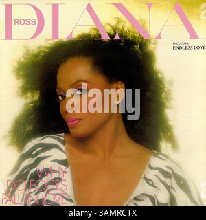 Diana Ross - Why Do Fools Fall in Love - Vintage-Vinyl-Cover Stockfoto