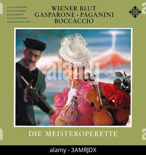 Johann Strauss - Wiener Blut - Vintage-Plattencover Stockfoto