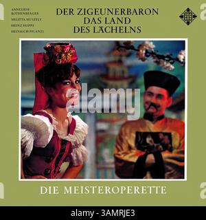 Johann Strauss - der Zigeunerbaron - Vintage-Plattencover Stockfoto