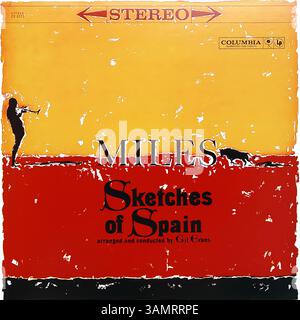 Miles Davis - Sketches of Spain - Vintage-Vinyl-Cover Stockfoto