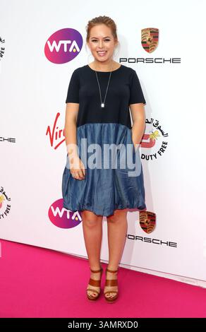 Tanya Burr auf der WTA Pre-Wimbledon Party 2014 präsentiert von Dubai Duty Free im Roof Gardens, Kensington in London - 19. Juni 2014 Stockfoto