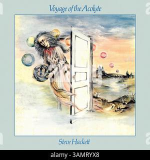 Steve Hackett - Voyage of the Akolyte - Vintage-Vinyl-Plattencover Stockfoto