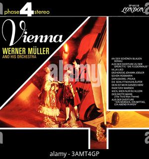 Werner Müller - Wien - Vintage-Plattencover Stockfoto