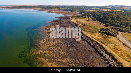 Drohnenansicht von Longniddry, East Lothian, Schottland, Großbritannien. Stockfoto