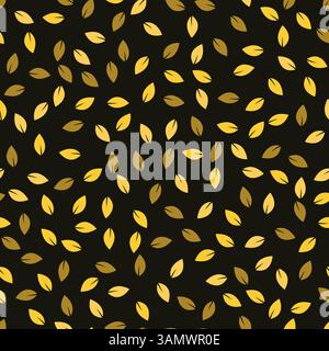 Nahtloses Muster mit Eicheln und herbstlichen Eichenblättern Stock Vektor