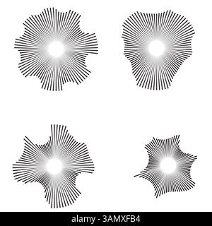 Digital EQ Music Equalizer. Design-Element Für Schallwellen. Sprechende Schallwelle. Künstliche Intelligenz KI-Assistent Sprachvisualisierung. Stockfoto