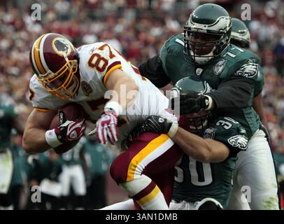 11. November 2007: Die Philadelphia Eagles J.R. Reed (30) und LaJuan Ramsey (77) besiegten 33-25 am Sonntag, den 11. November 2007 die Redskins im FedEx Field in Landover (Maryland). (Harry E. Walker/MCT) (Foto: © Harry E. Walker/MCT/ZUMAPRESS.com) Stockfoto