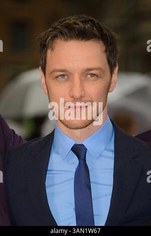 12. Mai 2014 - London, Großbritannien - ACEPIXS.COM....May 12 2014, London....James McAvoy besuchte die britische Premiere von X-Men: Days of Future Past am Odeon Leicester Square am 12. Mai 2014 in London (Credit Image: © Famous/Ace Pictures/ZUMAPRESS.com) Stockfoto