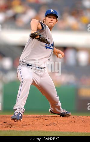7. April 2010: Clayton Kershaw #22 beim Spiel Pittsburgh Pirates vs Los Angeles Dodgers im PNC Field in Pittsburgh. Fotograf Jason Pohuski/Cal Sport Media (Foto: © Jason Pohuski/Cal Sport Media/ZUMApress.com) Stockfoto