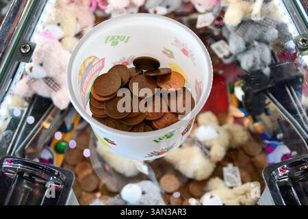 Stecken in einem 2p-Spiel fest Stockfoto