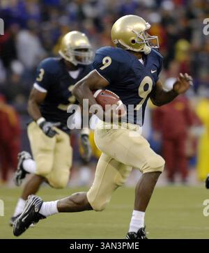 29. September 2007 - Seattle, Washington..UW #9 Louis Rankin spielt den Ball während des Spiels USC vs UW in Seattle, WA...USC 27, UW 24..Steve Kajihiro/CSM (Credit Image: © Steve Kajihiro/Cal Sport Media) Stockfoto