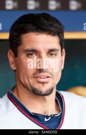 29. April 2010: Carl Pavano (48) der Minnesota Twins während des MLB-Baseballspiels zwischen den Minnesota Twins und Detroit Tigers im Comerica Park in Detroit, Michigan. Tiger besiegten die Zwillinge mit 3:0 (Bild: © Rick Osentoski/Cal Sport Media/ZUMApress.com) Stockfoto
