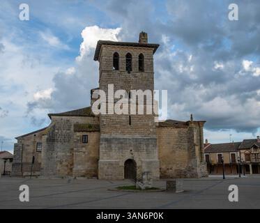 Kirche Santa Maria del Castillo in Fromista, Palencia. Spanien. Stockfoto