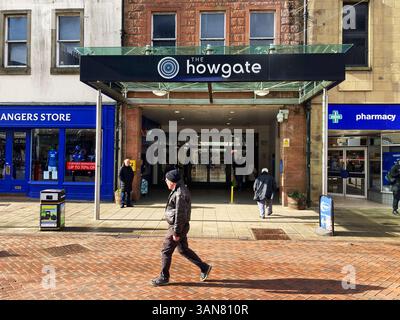 Howgate Shopping Mall, High Street Falkirk, Schottland Stockfoto