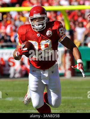 19. Oktober 2008 - Kansas City, MO..Tight End Tony Gonzalez #88 der Kansas City Chiefs während der Aktion die Tennessee Titans im Arrowhead Stadium in Kansas City, Missouri am 19. Oktober 2008...die Titans besiegten die Chiefs 34-10..Peter G. Aiken/CSM (Credit Image: © Cal Sport Media/ZUMA Press) Stockfoto