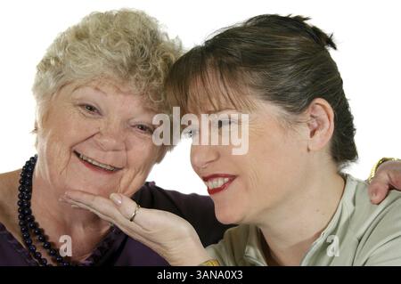 Mutter und Tochter genießen gute gemeinsame Zeit Stockfoto