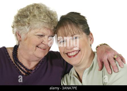 Mutter und Tochter genießen gute gemeinsame Zeit Stockfoto