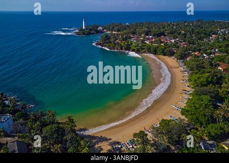 Sri Lanka, Provinz du Sud, Bezirk Matara, Dorf Dondra, phare Dondra // Sri Lanka, Südprovinz, Bezirk Matara, Leuchtturm Dondra an Stockfoto