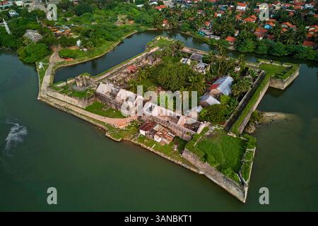 Sri Lanka, Nordprovinz, Mannar Island, Mannar Town, Mannar Fort oder Dutch Fort, erbaut von den Portugiesen im 16. Jahrhundert, besetzt von den Dutc Stockfoto
