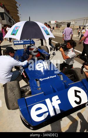 März 2010 - Sakhir, Bahrain - Jackie Stewart (GBR)...Formel-1-Weltmeisterschaft, Rd 1, Bahrain Grand Prix, Renntag, Bahrain International Circuit. (Vermerk: © Sutton Motorsports/ZUMApress.com) Stockfoto