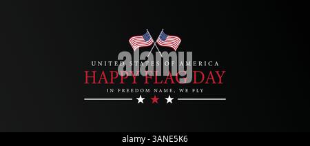 Happy Flag Day Celebration in den USA am 14. Juni Stock Vektor