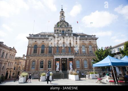 Blick auf das Rathaus von Ipswich im Zentrum der Stadt in Suffolk, Großbritannien Stockfoto