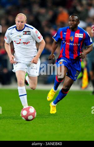 24. März 2010: Ludovic Magnin des FC Zürich beim Spiel der Axpo League im St. Jacob Park in Basel. Das Spiel endete mit 4:1. (Bild: © John Middlebrook/Cal Sport Media/ZUMApress.com) Stockfoto