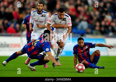 24. März 2010: ATAN Cagdas des FC Basel beim Spiel der Axpo League im St. Jacob Park in Basel. Das Spiel endete mit 4:1. (Bild: © John Middlebrook/Cal Sport Media/ZUMApress.com) Stockfoto