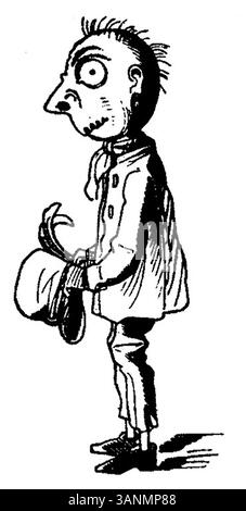 Eine dritte Illustration aus der Ausgabe der Fliegenden Blätter von 1846, die die Rolle der Publikation in der politischen und sozialen Satire im Deutschland des 19. Jahrhunderts veranschaulicht. Stockfoto