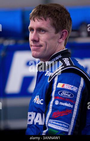 Joliet, IL - 03. Juni 2011: Carl Edwards (60) während des Trainings für das STP 300 Rennen auf dem Chicagoland Speedway in Joliet, IL. (Kreditbild: © ASP/Cal Sport Media/ZUMAPRESS.com) Stockfoto