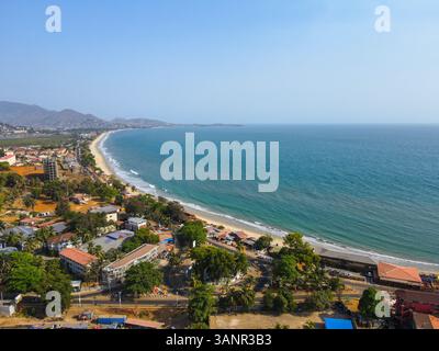 Luftaufnahme der Küste in der Nähe von Freetown in Sierra Leone. Stockfoto