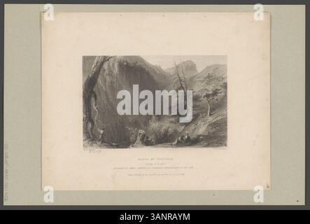 Stahlstich von William Henry Bartlett und G.K. Richardson, 1836, Darstellung der Pfefferbäder im Kanton St. Gallen, mit einer Widmung an James Johnson, M. D. Stockfoto